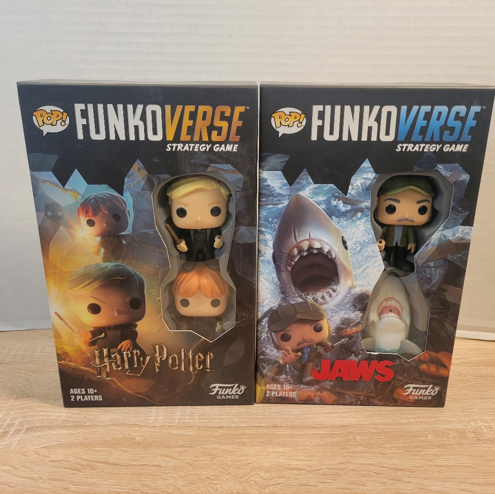 FunkoVerse Strategy Game Lot of 2 Harry Potter & Jaws